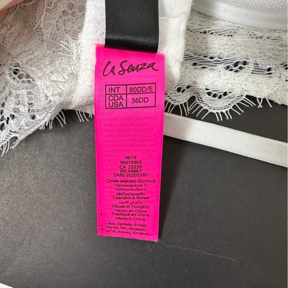 La Senza women’s white rhinestone bra size 36DD - Picture 13 of 13